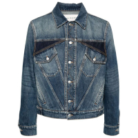 Alexander McQueen Veste en jeans 'Panelled' pour Hommes