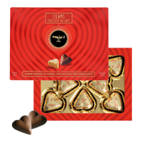 Maxim's Box of 8 praline milk chocolate hearts