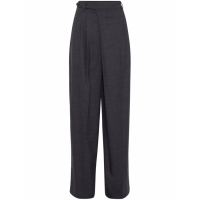 Brunello Cucinelli Pantalon 'Mélange-Effect Tailored' pour Femmes