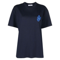 Jw Anderson Men's 'Anchor Logo-Patch' T-Shirt