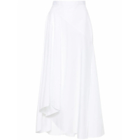 Alexander McQueen Women's 'Asymmetric Flared' Midi Skirt