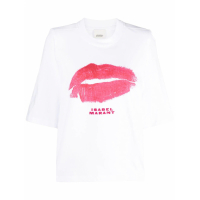 Isabel Marant T-shirt 'Lips-Print' pour Femmes