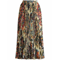 Etro Jupe Midi 'Paisley-Print Pleated' pour Femmes