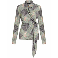 Etro Chemise 'Patchwork-Print Wraparound-Style' pour Femmes