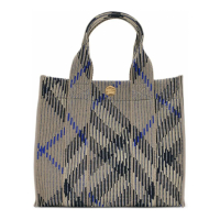 Burberry Sac Cabas 'Mini Check Knitted' pour Femmes