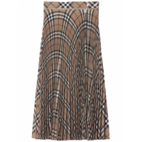 Burberry Jupe 'Pleated Check' pour Femmes