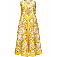 Dolce&Gabbana Women's 'Majolica-Print' Midi Dress