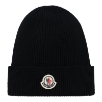 Moncler 'Logo-Patch Knitted' Mütze für Herren