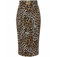 Elisabetta Franchi Women's 'Animalier' Midi Skirt