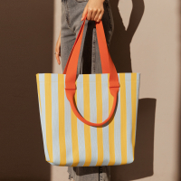 Cilela Women's 'Retro Striped' Tote Bag