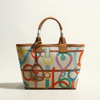 Cilela Women's 'Colorful Abstract' Top Handle Bag