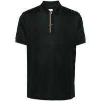 Paul Smith Men's 'Signature Stripe-Trim' Polo Shirt