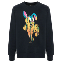 PS Paul Smith Men's 'Painted Bunny-Print' Sweater