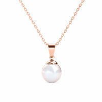 MYC Paris Women's 'Full Moon Pearl' Pendant with chain