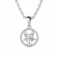 MYC Paris Women's 'Cancer Zodiac' Pendant with chain