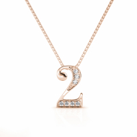 MYC Paris Women's 'Number 2' Pendant with chain