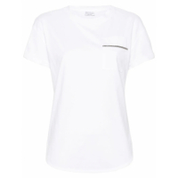 Brunello Cucinelli T-shirt 'Monili-Chain' pour Femmes