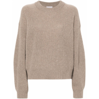 Brunello Cucinelli Pull 'Sequin Ribbed-Knit' pour Femmes