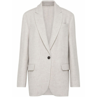 Brunello Cucinelli Blazer 'Monili-Embellished' pour Femmes