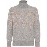 Brunello Cucinelli 'Patterned-Intarsia' Rollkragenpullover für Herren