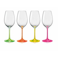 Aulica Set Of 4 Wine Glasses 350Ml - Neon