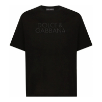 Dolce & Gabbana T-shirt 'Logo-Embroidered' pour Hommes