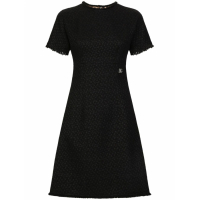 Dolce & Gabbana 'Appliqué-Logo Bouclé' Mini Kleid für Damen