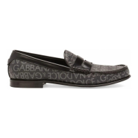 Dolce&Gabbana Men's 'Logo-Print' Loafers