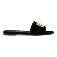 Dolce & Gabbana Women's 'DG-Logo' Flat Sandals