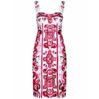 Dolce & Gabbana Women's 'Graphic-Print' Sleeveless Dress