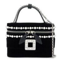 Roger Vivier Women's 'Micro Vanity With Rhinestone' Top Handle Bag