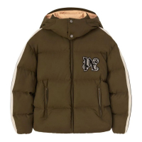 Palm Angels Men's 'Monogram Down Hooded' Down Jacket