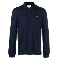 Lacoste 'Logo-Patch' Langärmeliges Poloshirt für Herren