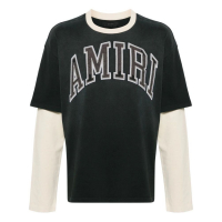 Amiri T-Shirt manches longues 'Logo-Patch' pour Hommes