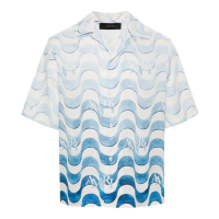 Amiri Men's 'Wave-Print' Short sleeve shirt