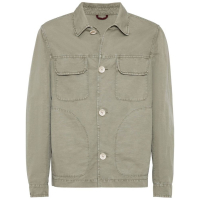 Brunello Cucinelli Men's 'Spread-Collar' Overshirt