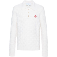 Casablanca Polo manches longues 'Column Stitch' pour Hommes