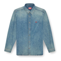 Diesel Men's 'D-Simply Logo-Embroidered' Denim Shirt