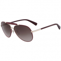 Longchamp Women's 'LO100SL (772) ROSE GOLD/BURGUNDY' Sunglasses