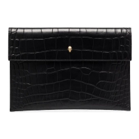 Alexander McQueen Women's 'Croc Effect Envelope' Clutch Bag