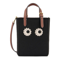 Anya Hindmarch Women's 'Mini N/S Eyes Felt' Tote Bag