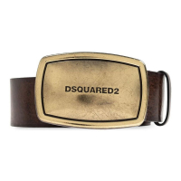 Dsquared2 Men's 'Logo-Plaque Buckle' Belt