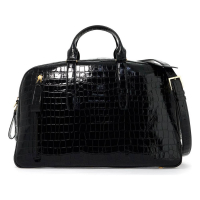 Tom Ford Men's 'Croco Bowling' Top Handle Bag