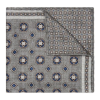 Brunello Cucinelli Men's 'Geometric-Pattern' Handkerchief