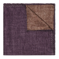 Brunello Cucinelli Men's 'Heraldic-Print' Handkerchief