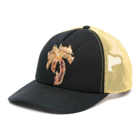 Palm Angels Men's 'Burning Palm-Print' Cap