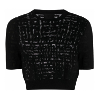 Givenchy '4G Flocked' Crop T-shirt für Damen