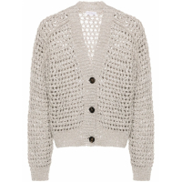 Brunello Cucinelli Cardigan 'Sequined Open-Knit' pour Femmes