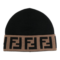 Fendi Bonnet 'FF Intarsia-Knit' pour Hommes