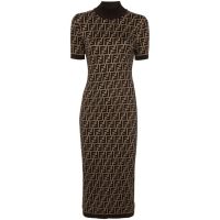 Fendi Robe Midi 'FF-Jacquard' pour Femmes